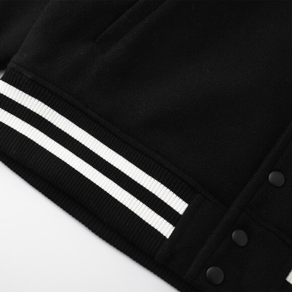 Undefeated Black Baseball Jacket - Picture 6 of 7